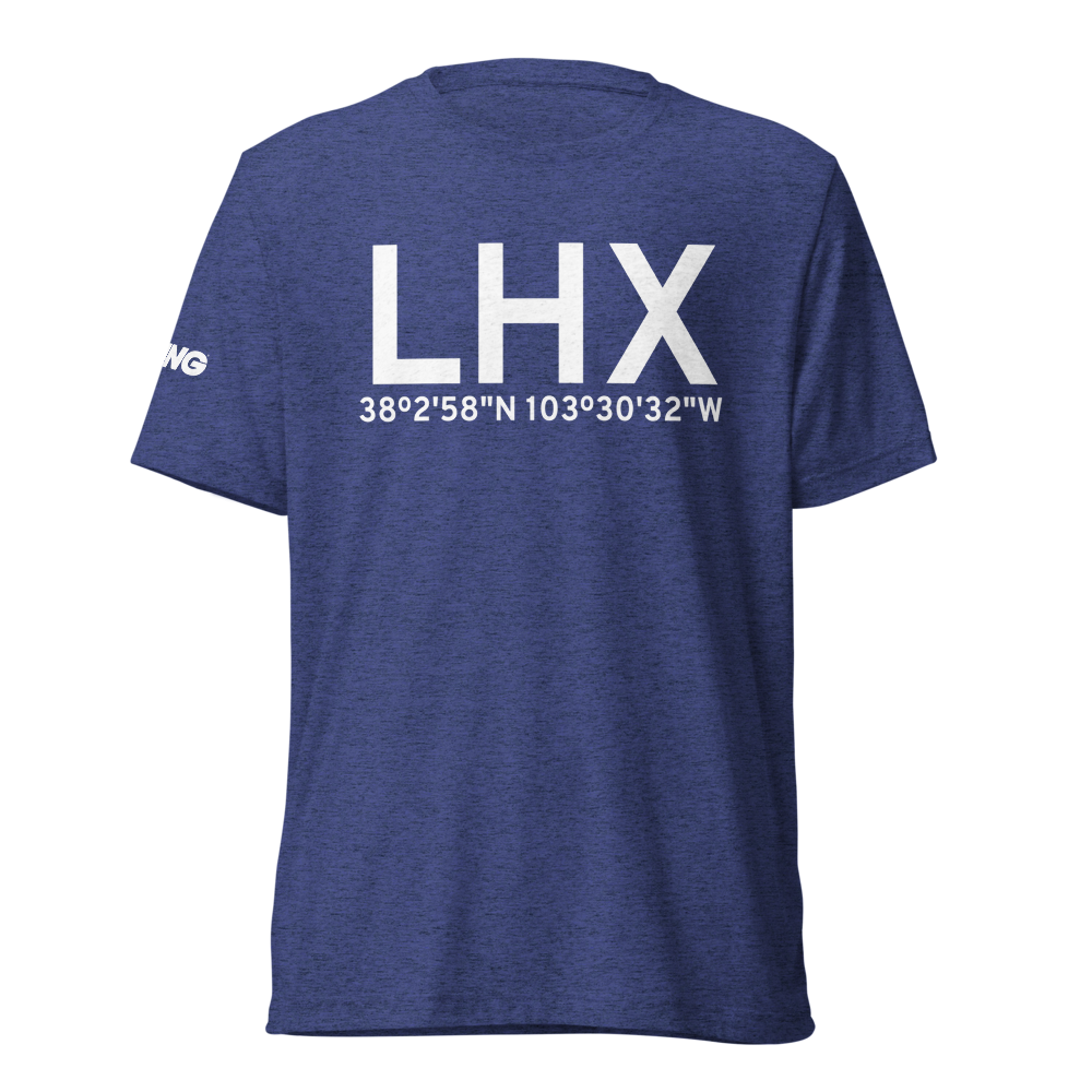 La Junta (KLHX) Airport Tri-blend T-Shirt 