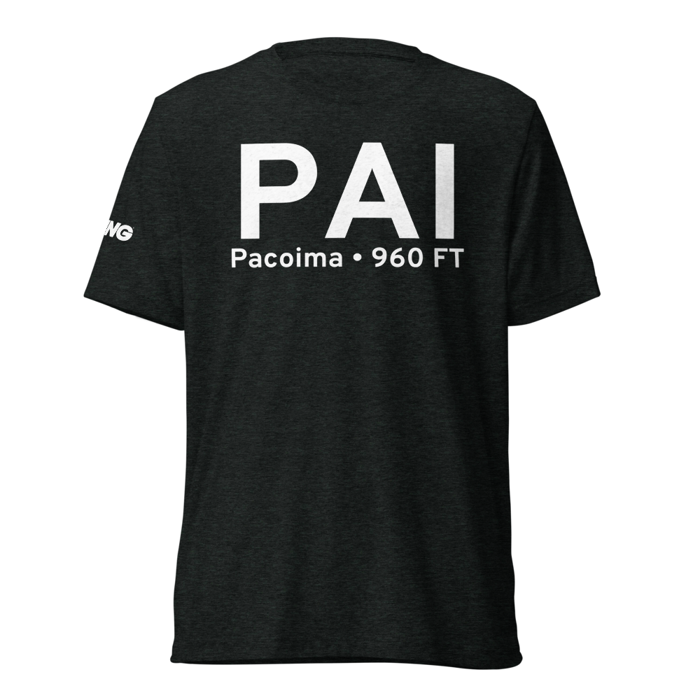 Pacoima (PAI) Airport Tri-blend T-Shirt 
