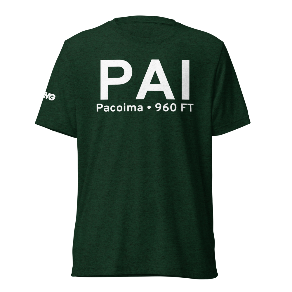 Pacoima (PAI) Airport Tri-blend T-Shirt 