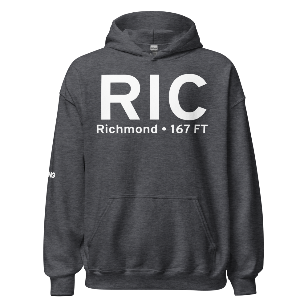 Richmond (KRIC) Airport Hoodie Sweatshirt 
