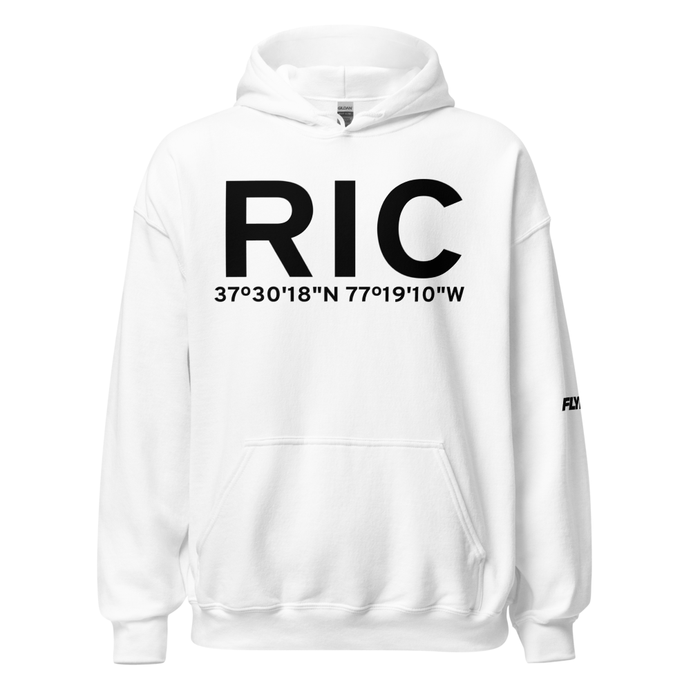 Richmond (KRIC) Airport Hoodie Sweatshirt 