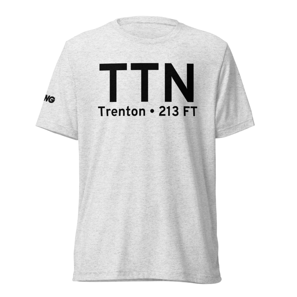 Trenton (KTTN) Airport Tri-blend T-Shirt 