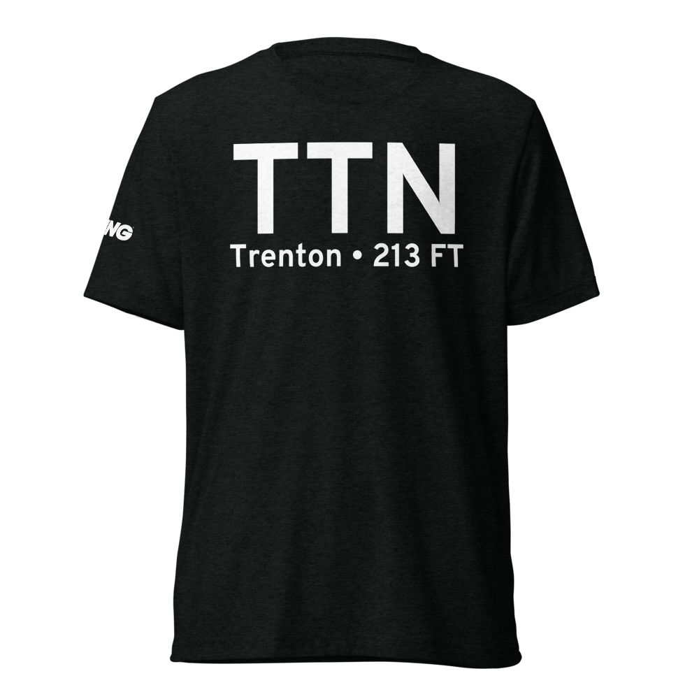 Trenton (KTTN) Airport Tri-blend T-Shirt 