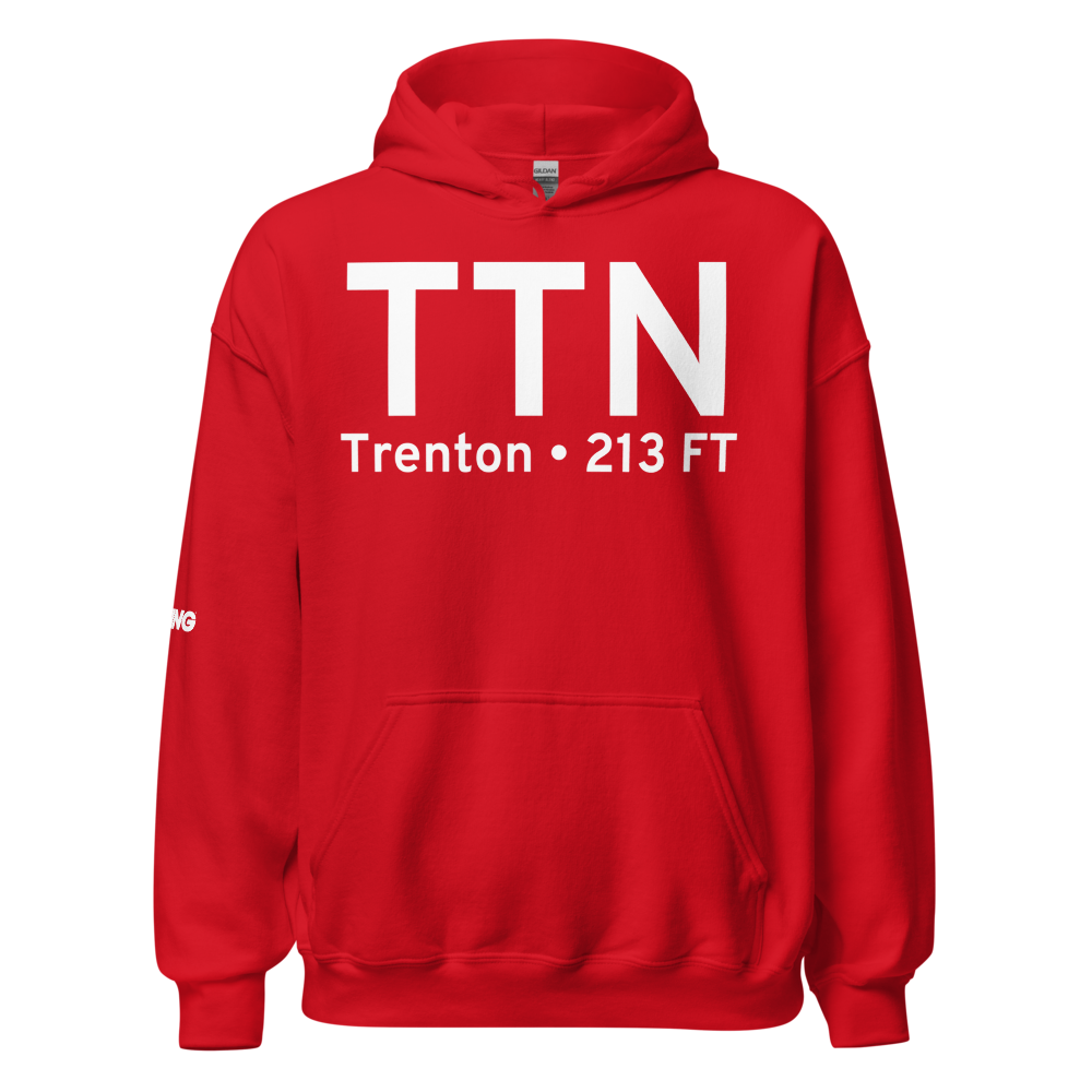 Trenton (KTTN) Airport Hoodie Sweatshirt 