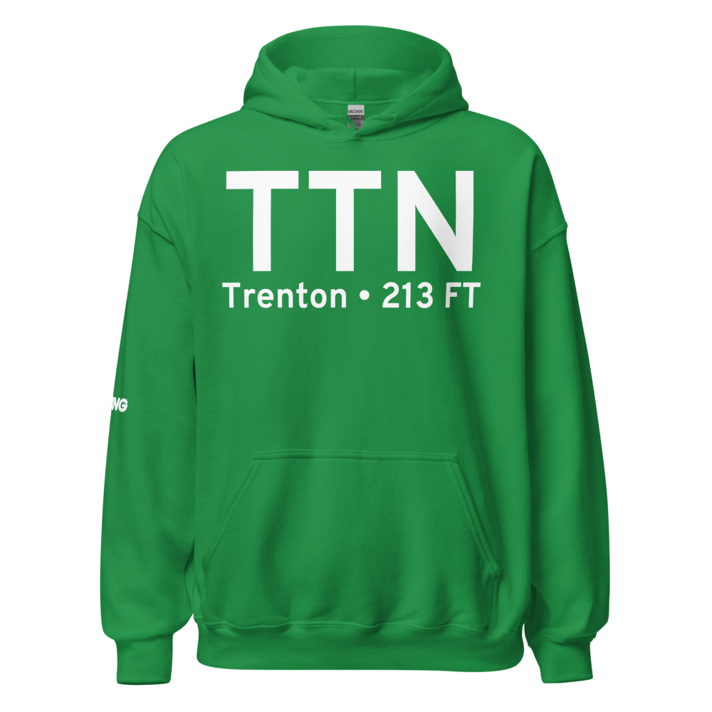Trenton (KTTN) Airport Hoodie Sweatshirt 