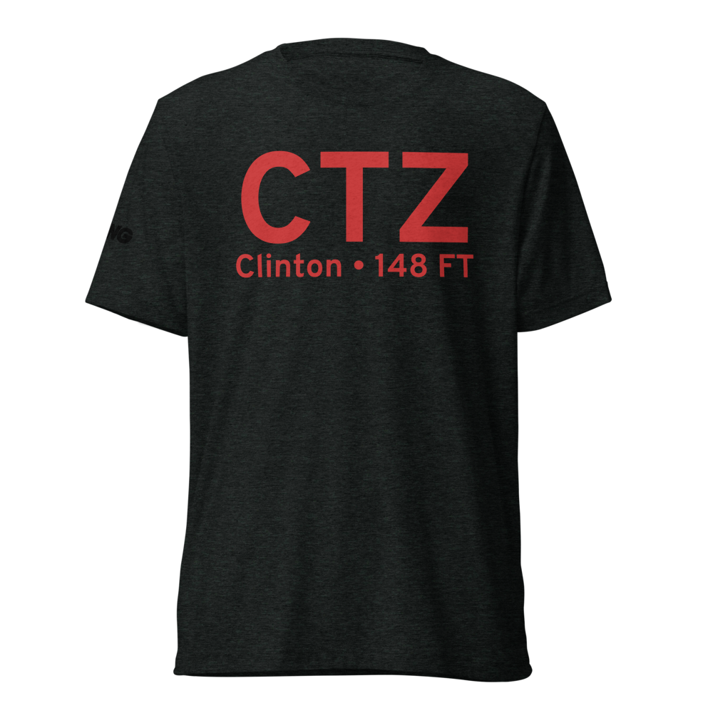 Clinton (KCTZ) Airport Tri-blend T-Shirt 