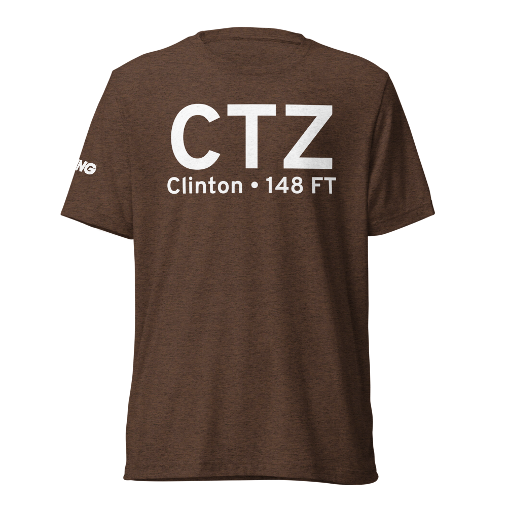 Clinton (KCTZ) Airport Tri-blend T-Shirt 