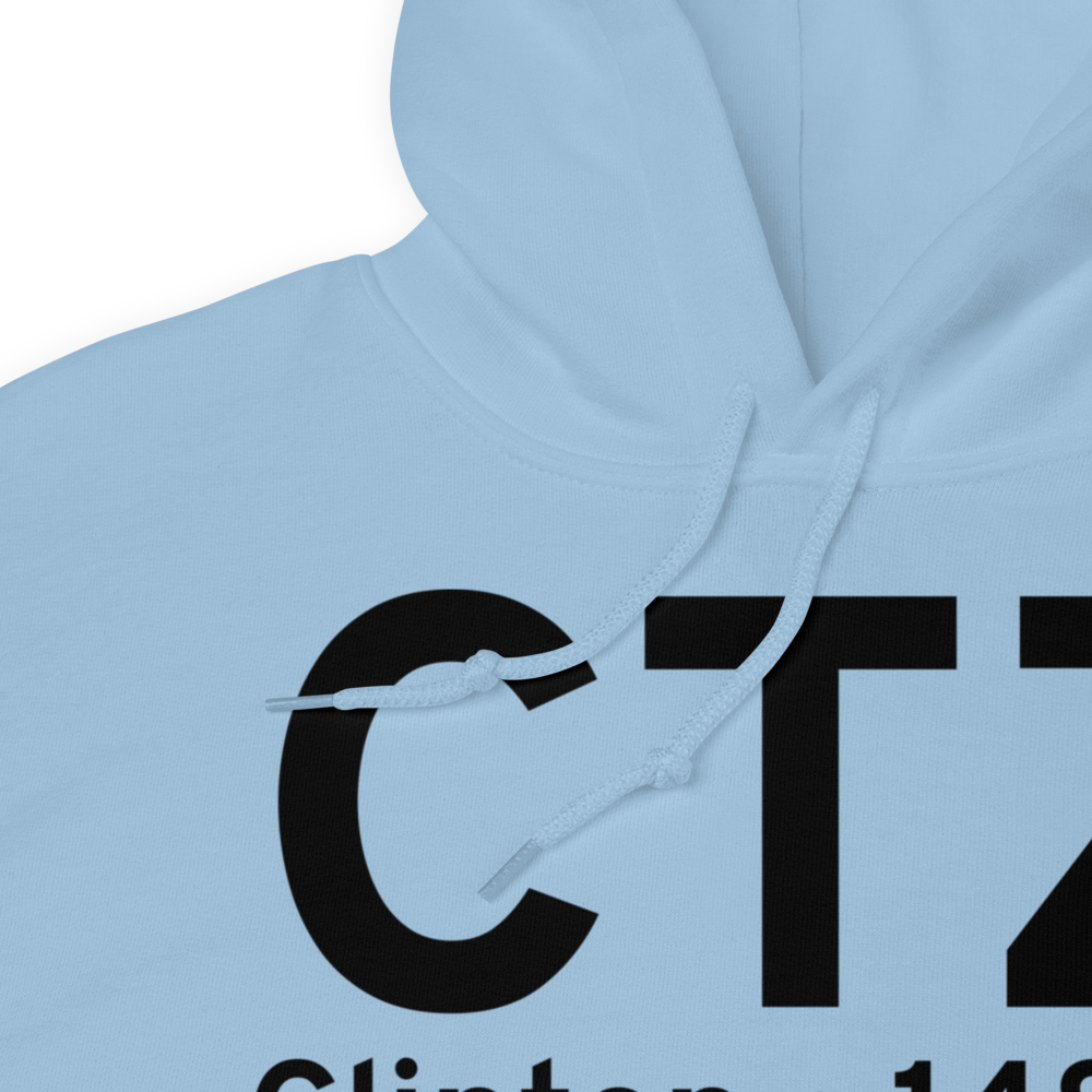 Clinton (KCTZ) Airport Hoodie Sweatshirt 