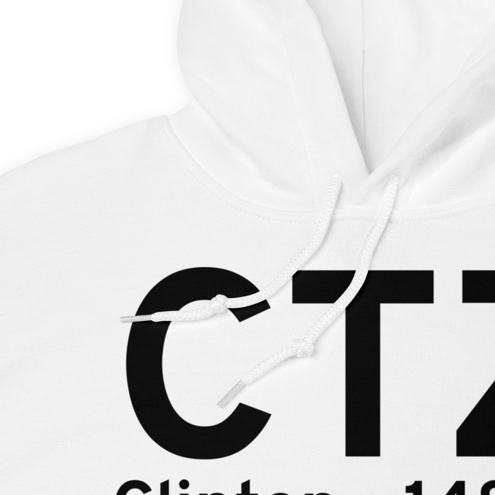 Clinton (KCTZ) Airport Hoodie Sweatshirt 