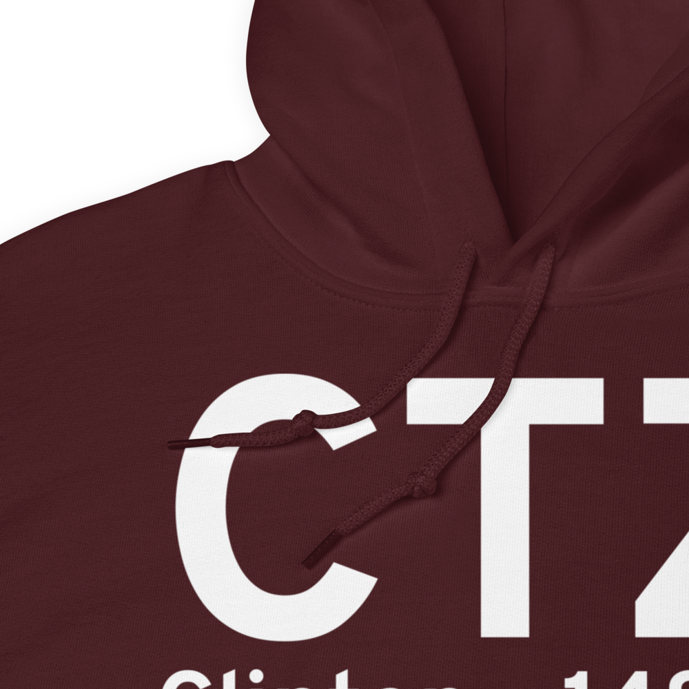Clinton (KCTZ) Airport Hoodie Sweatshirt 