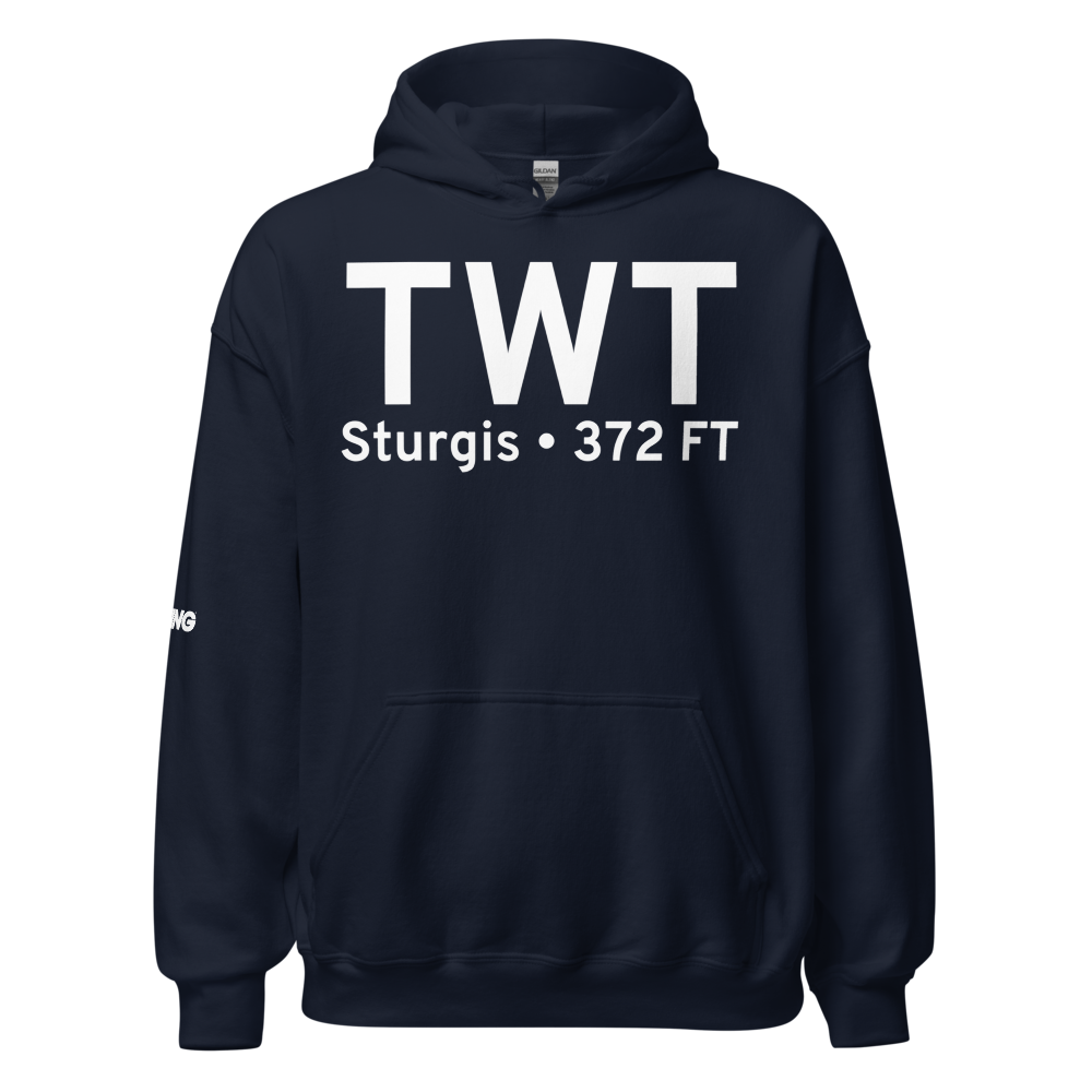 Sturgis (KTWT) Airport Hoodie Sweatshirt 