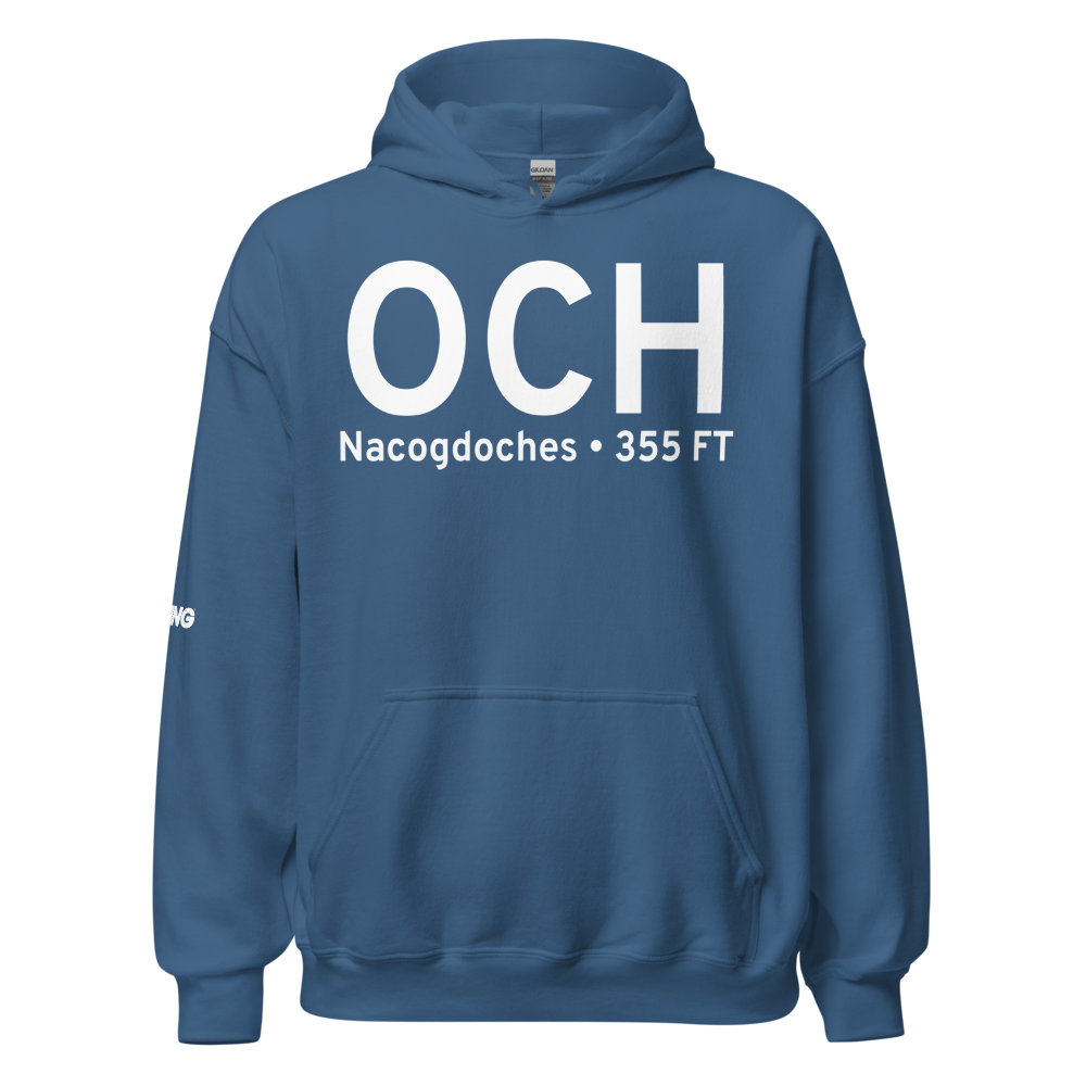 Nacogdoches (KOCH) Airport Hoodie Sweatshirt 