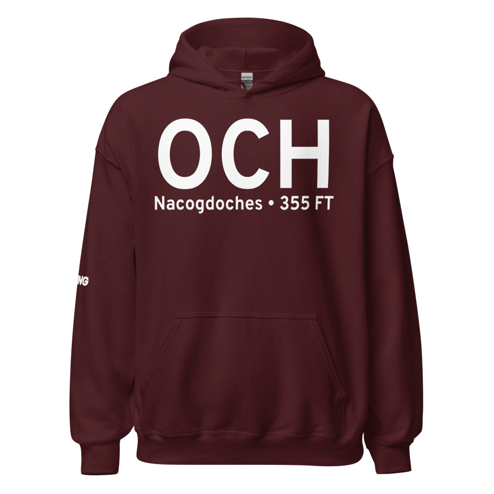 Nacogdoches (KOCH) Airport Hoodie Sweatshirt 