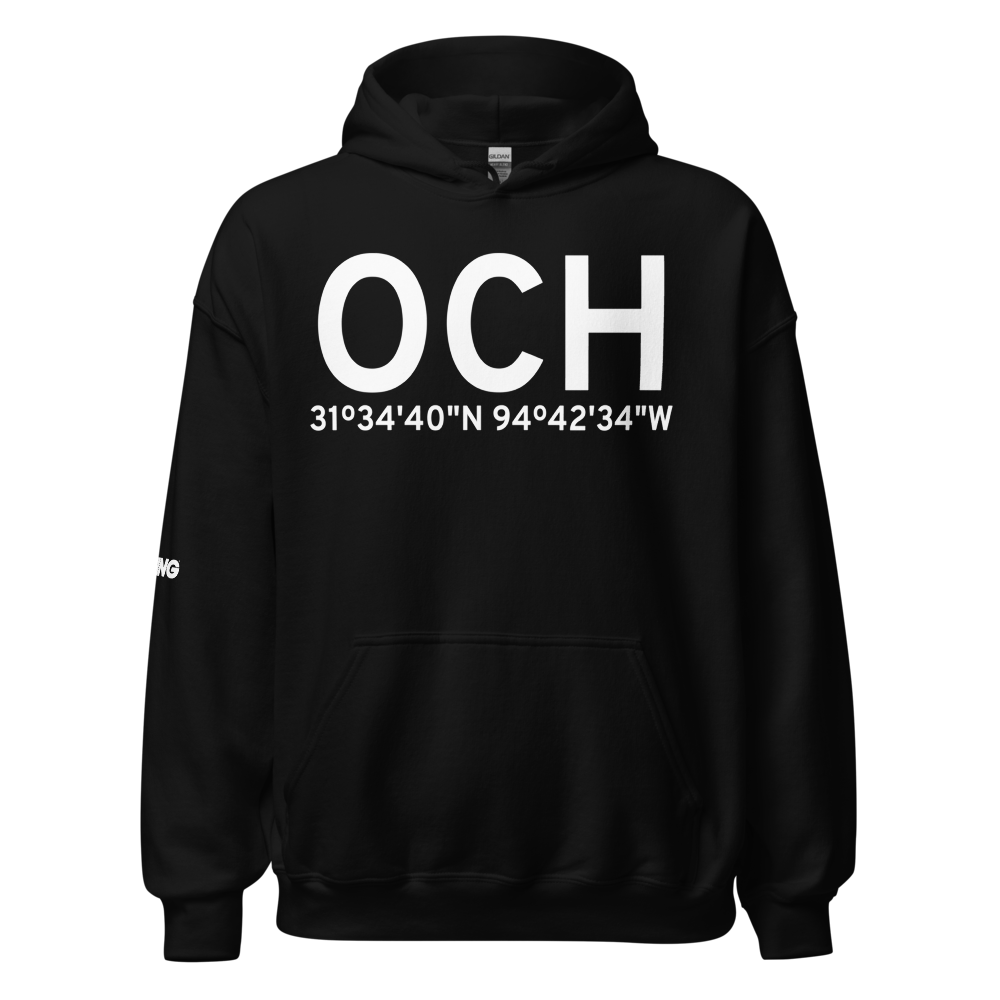 Nacogdoches (KOCH) Airport Hoodie Sweatshirt 
