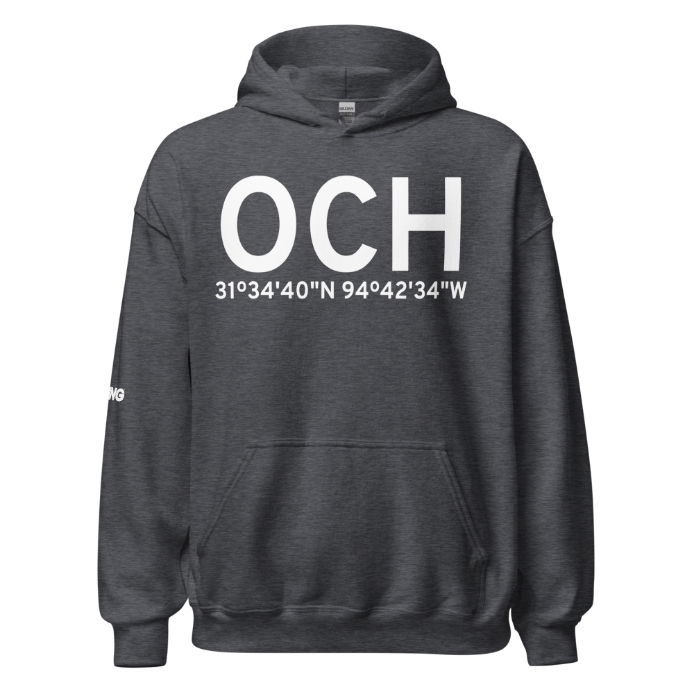 Nacogdoches (KOCH) Airport Hoodie Sweatshirt 