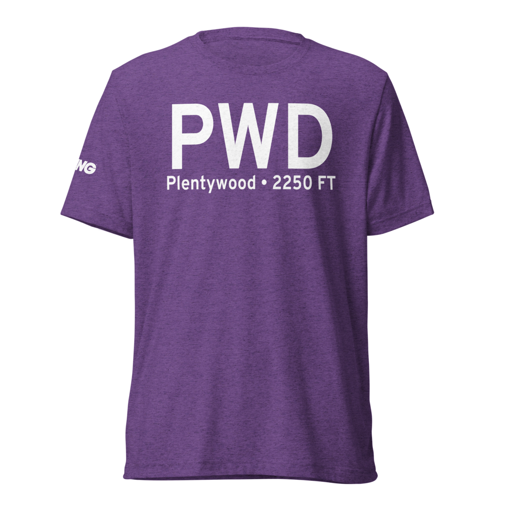 Plentywood (KPWD) Airport Tri-blend T-Shirt 