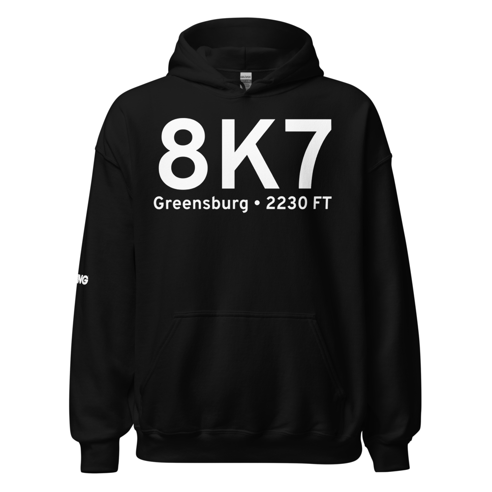 Greensburg (8K7) Airport Hoodie Sweatshirt 
