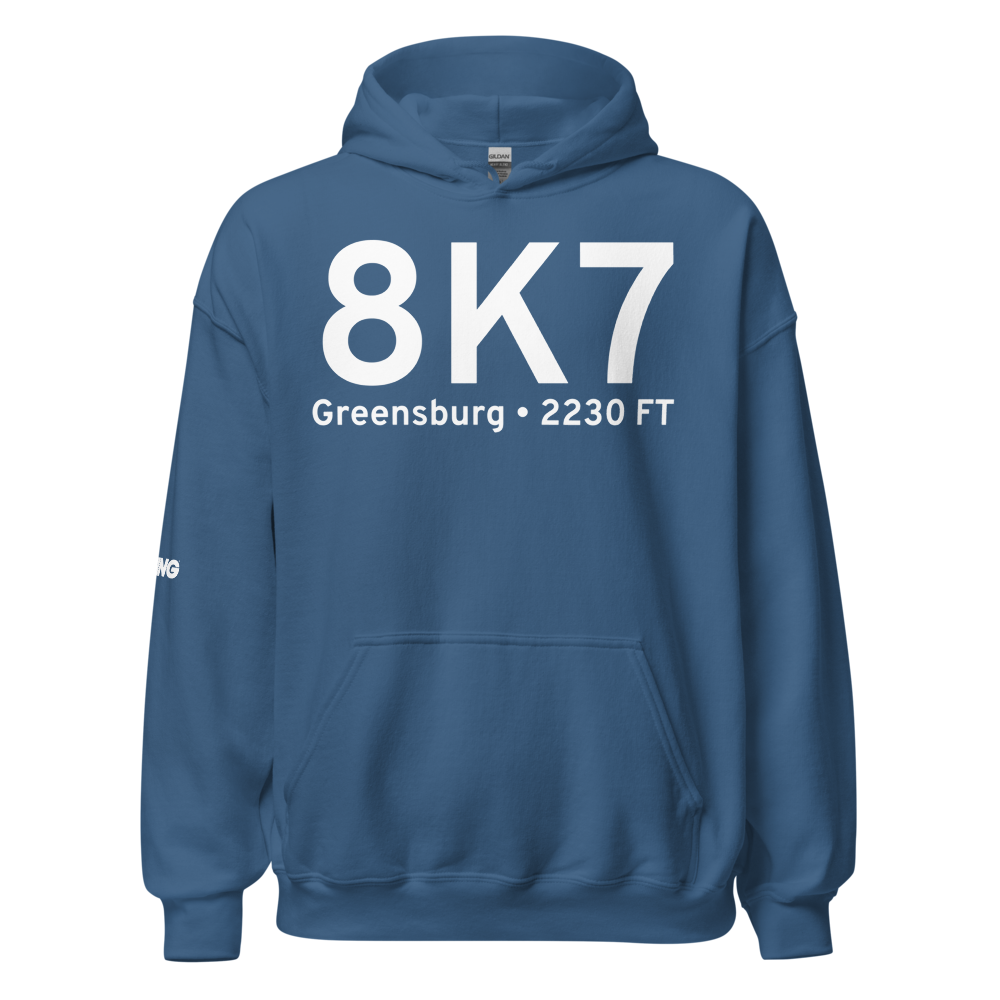 Greensburg (8K7) Airport Hoodie Sweatshirt 