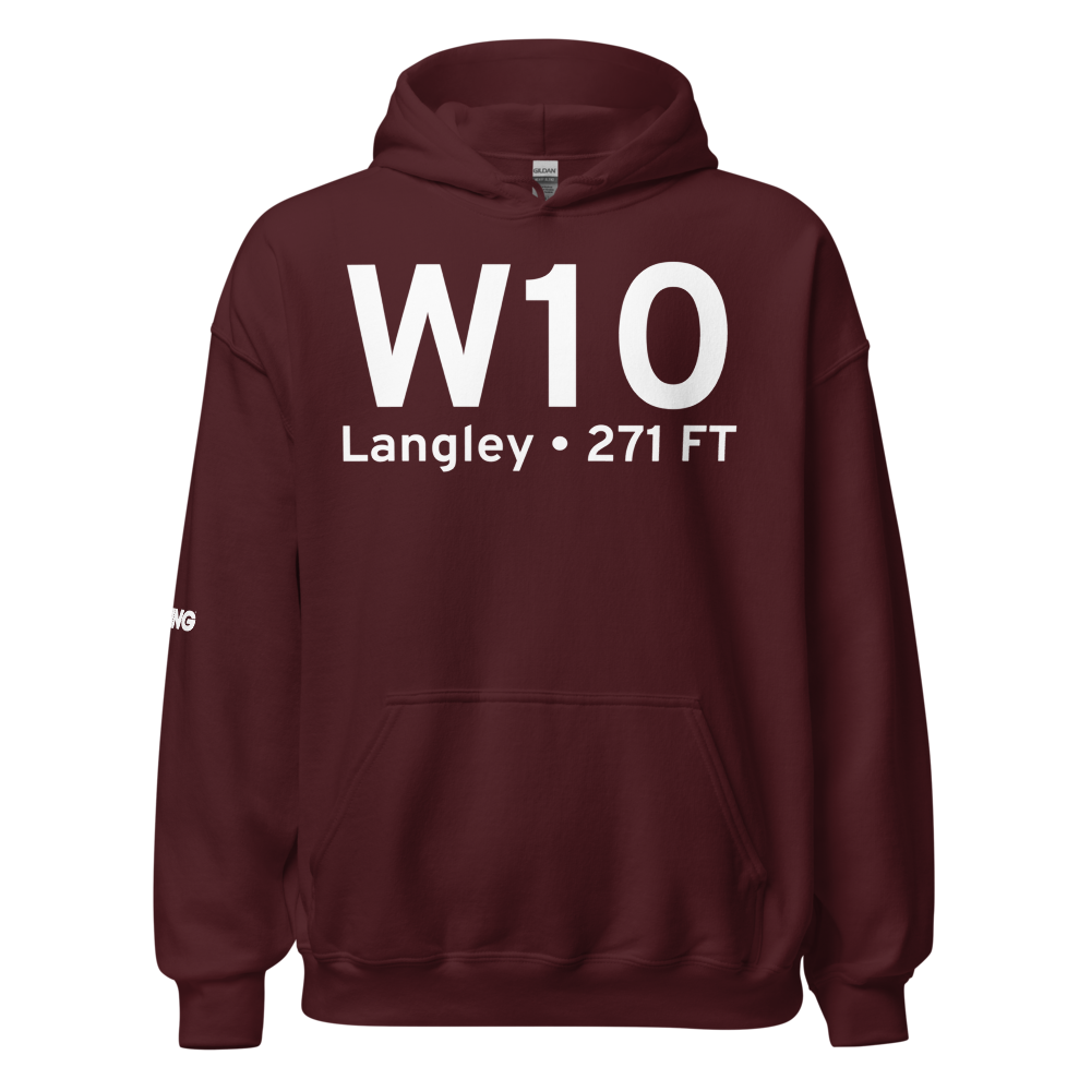 Langley (W10) Airport Hoodie Sweatshirt 