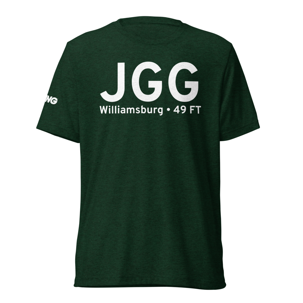 Williamsburg (KJGG) Airport Tri-blend T-Shirt 
