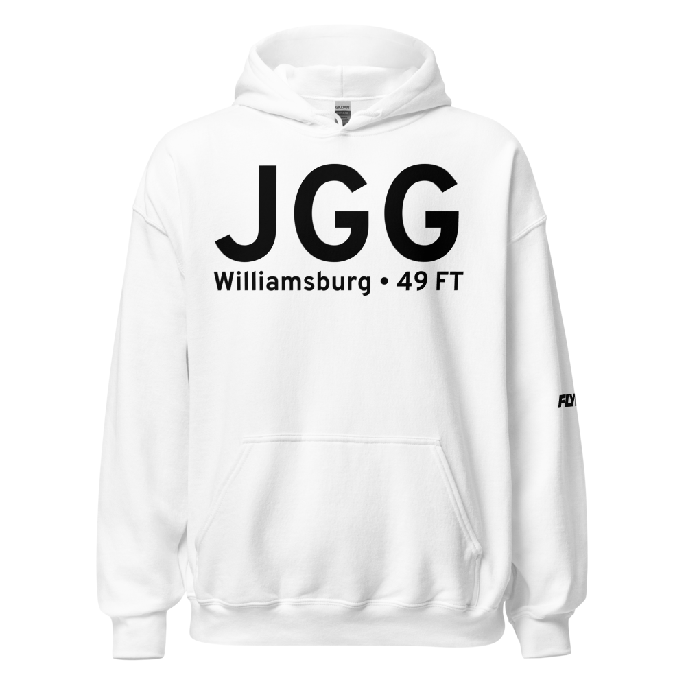 Williamsburg (KJGG) Airport Hoodie Sweatshirt 