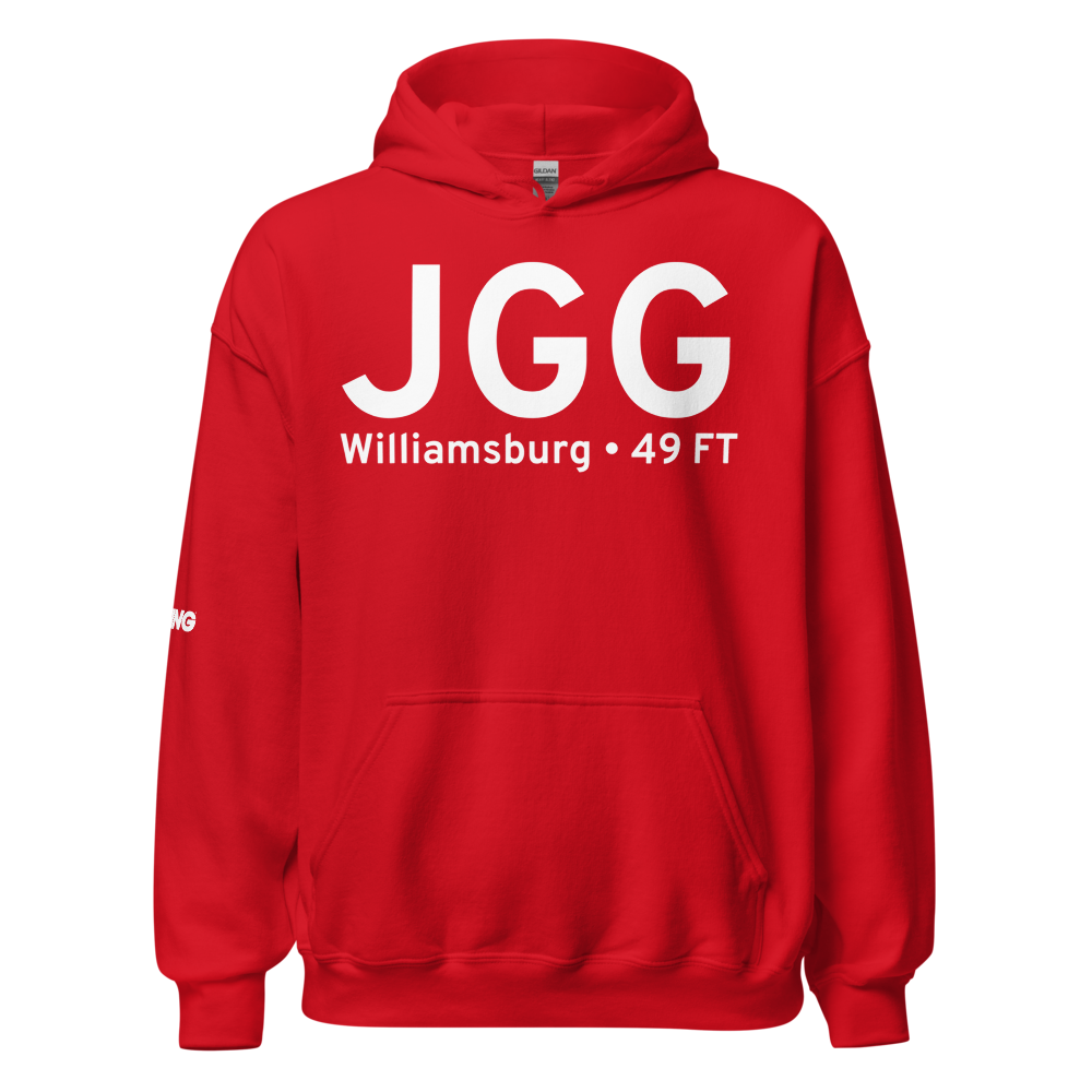 Williamsburg (KJGG) Airport Hoodie Sweatshirt 