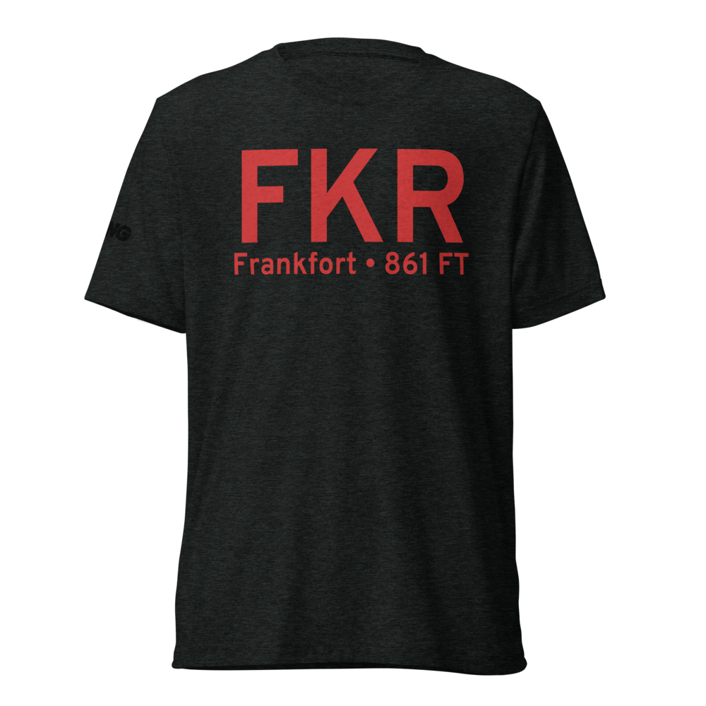 Frankfort (KFKR) Airport Tri-blend T-Shirt 
