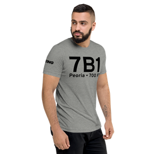 Peoria (7B1) Airport Tri-blend T-Shirt