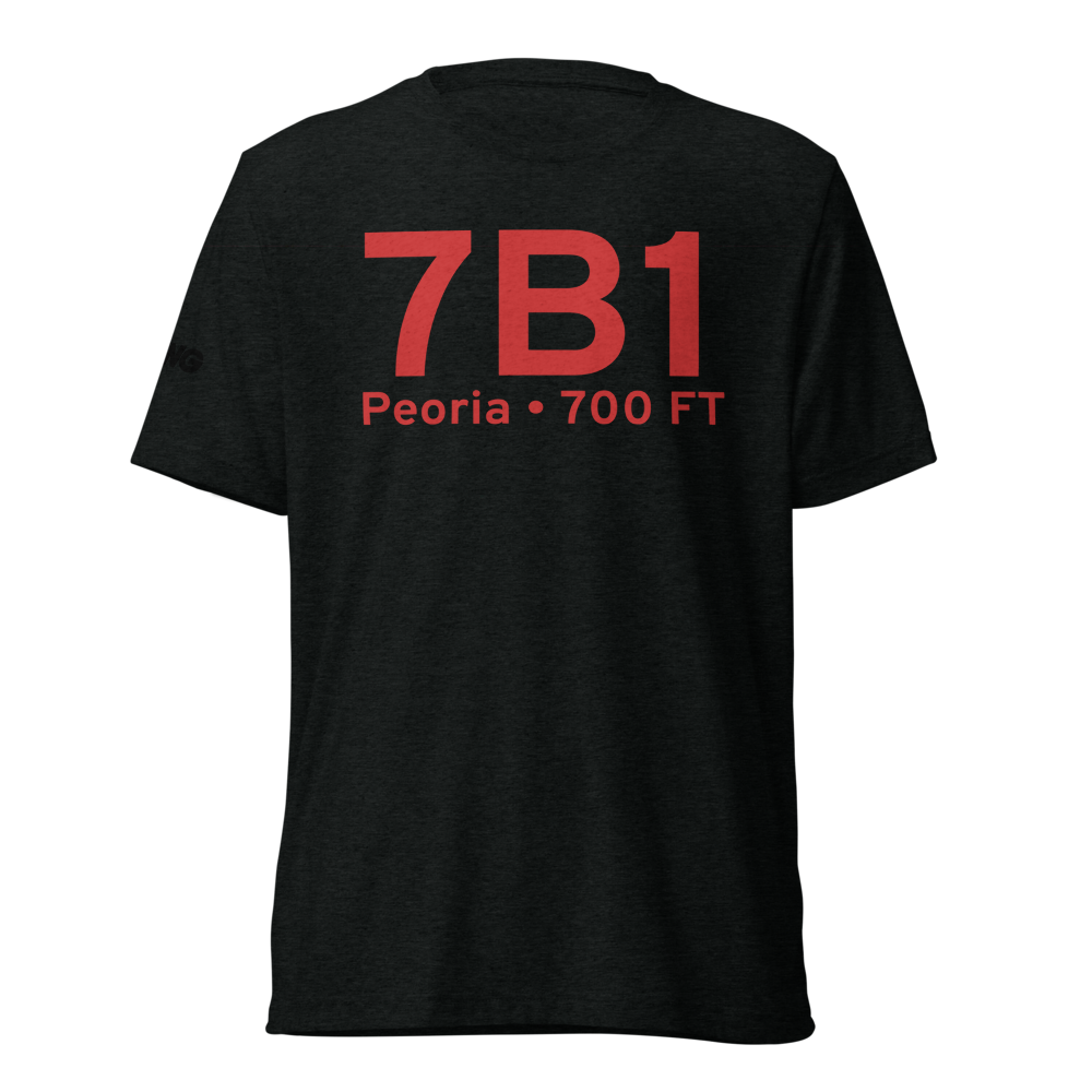 Peoria (7B1) Airport Tri-blend T-Shirt 