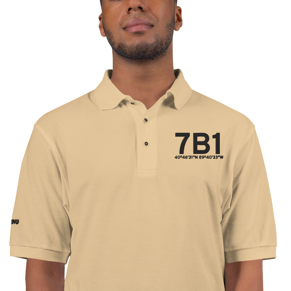 Peoria (7B1) Airport Port Authority Embroidered Polo Shirt 