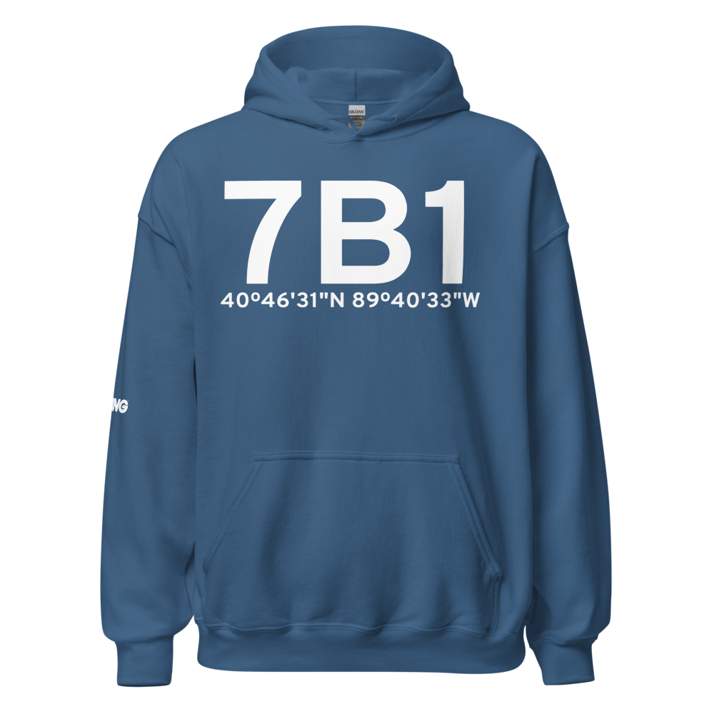 Peoria (7B1) Airport Hoodie Sweatshirt 