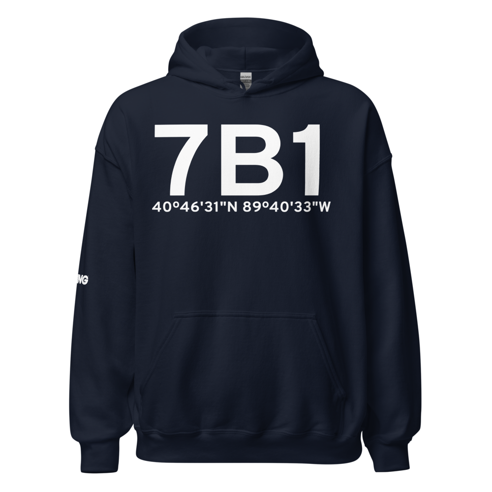 Peoria (7B1) Airport Hoodie Sweatshirt 