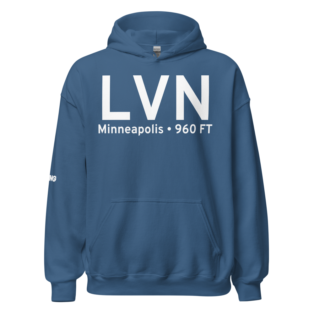 Minneapolis (KLVN) Airport Hoodie Sweatshirt 