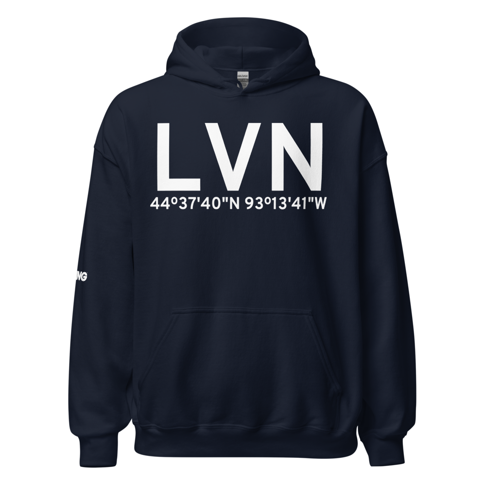 Minneapolis (KLVN) Airport Hoodie Sweatshirt 