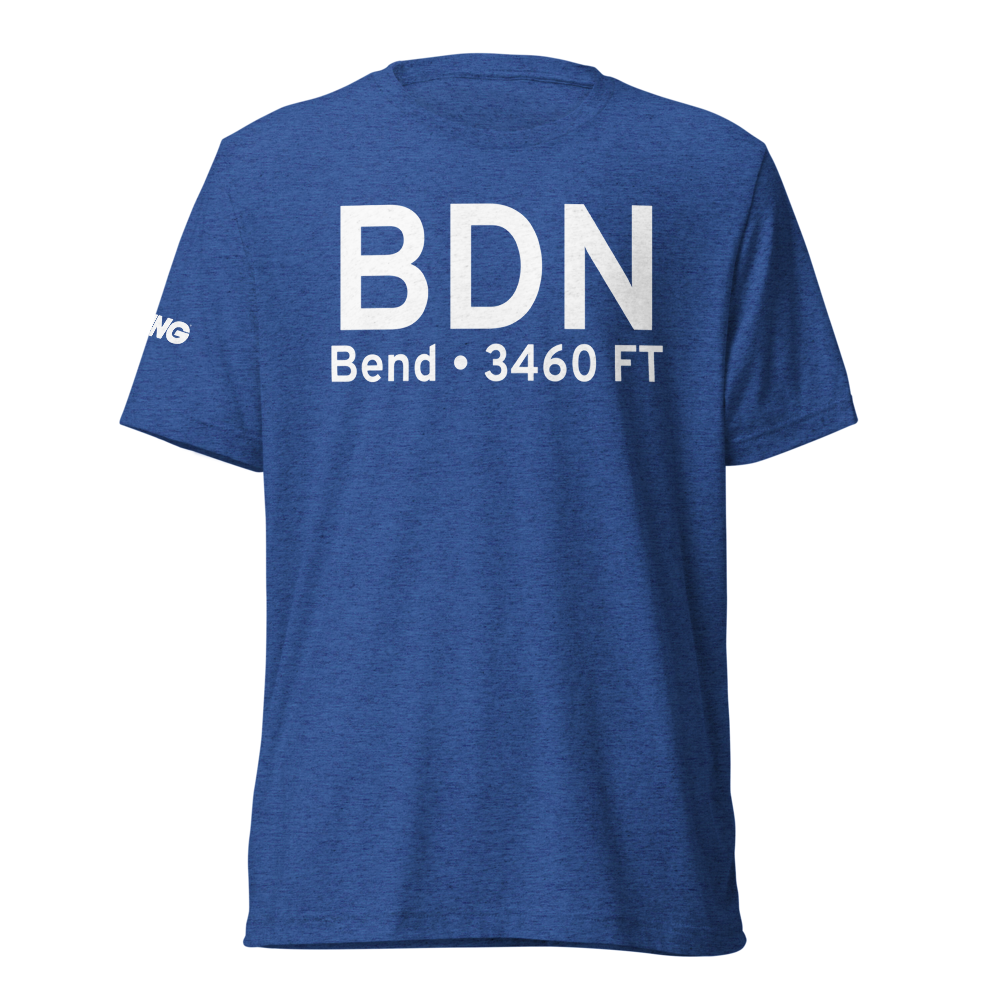 Bend (KBDN) Airport Tri-blend T-Shirt 