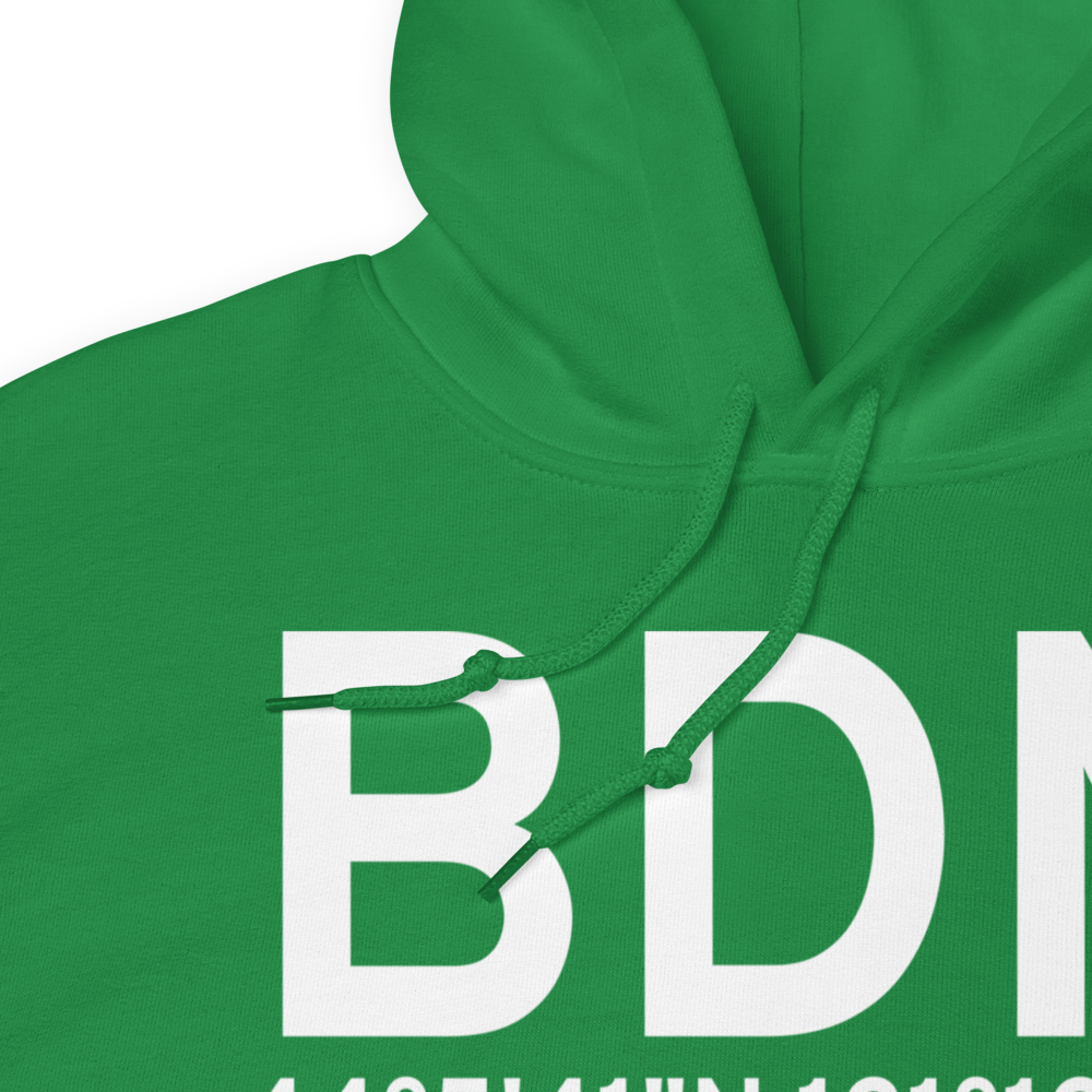 Bend (KBDN) Airport Hoodie Sweatshirt 