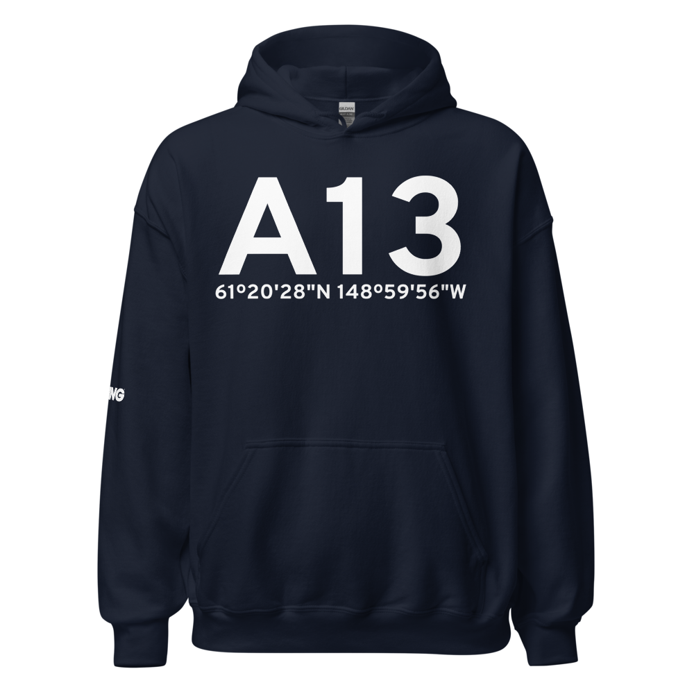 Anchorage (A13) Airport Hoodie Sweatshirt 