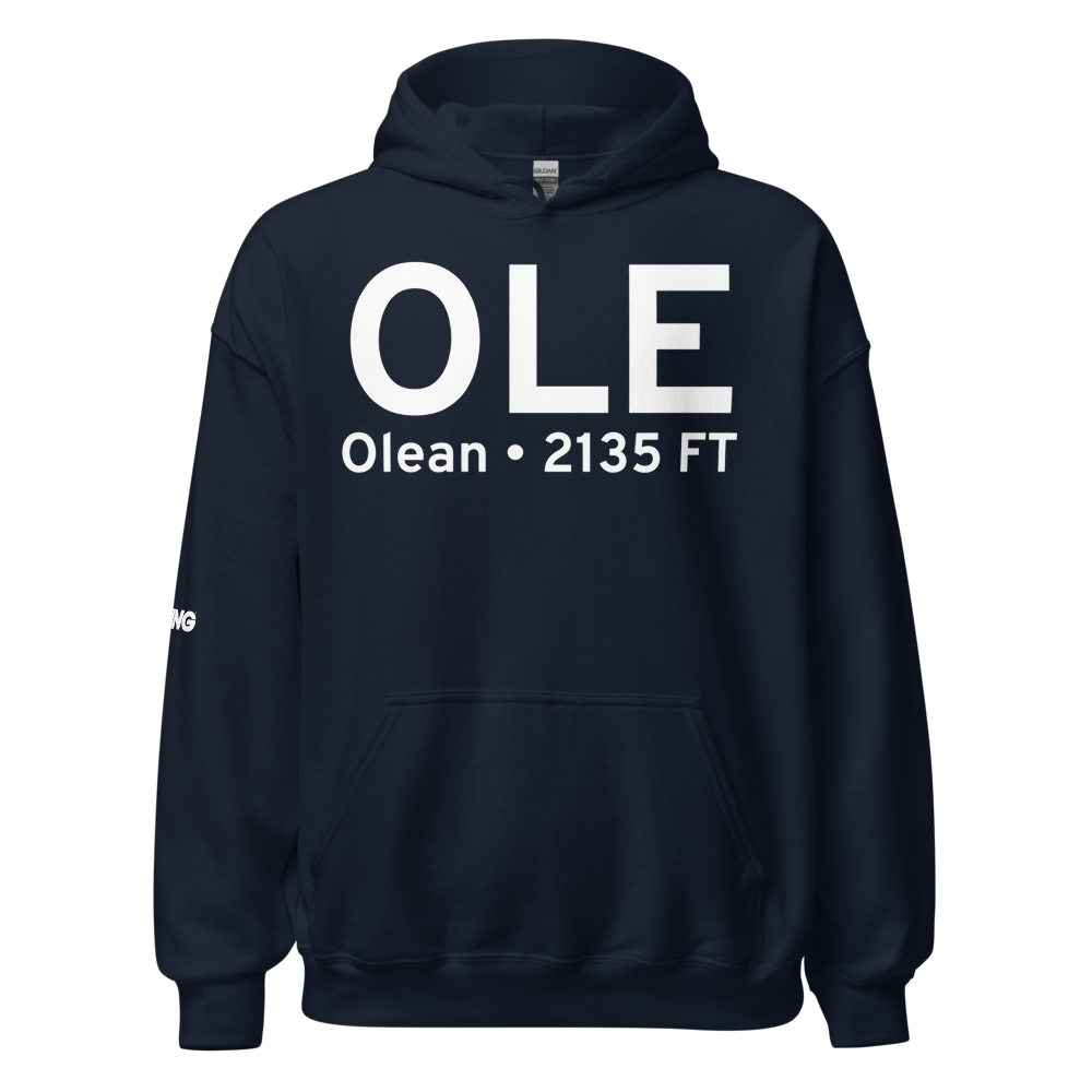 Olean (KOLE) Airport Hoodie Sweatshirt 