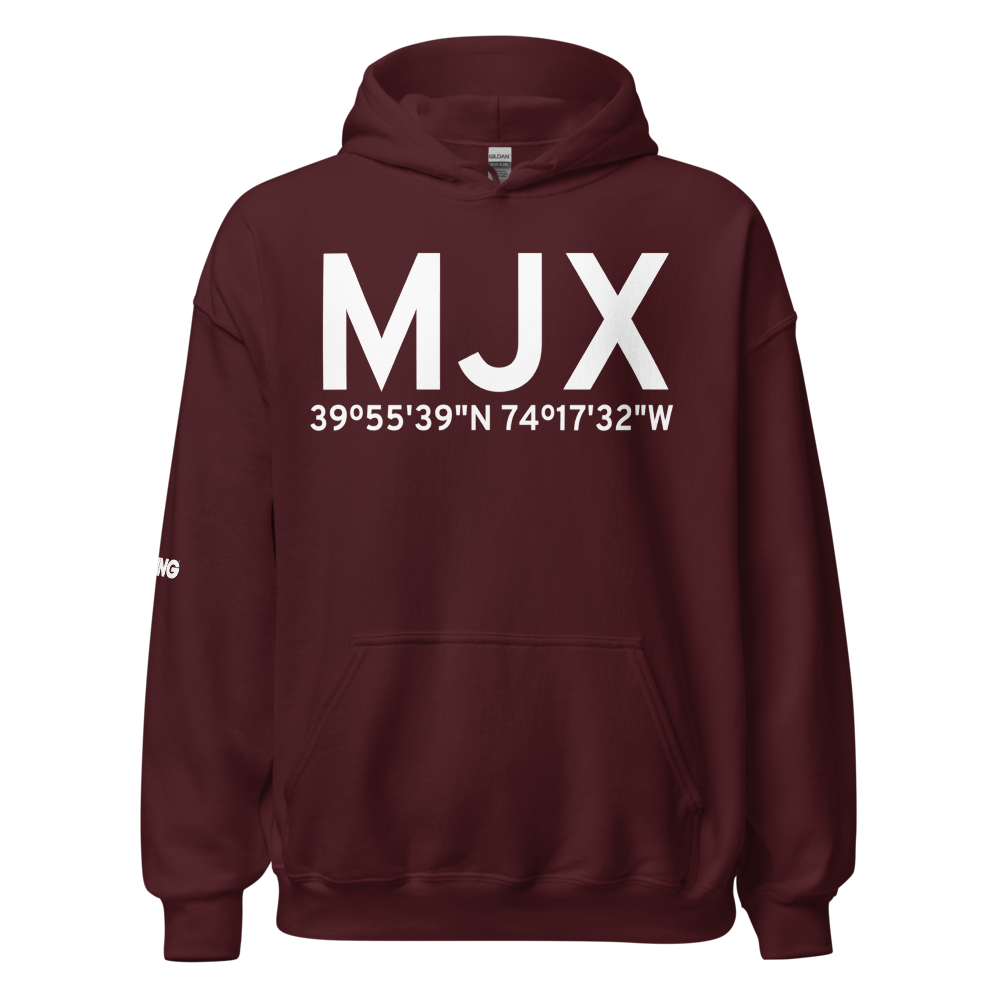 Toms River (KMJX) Airport Hoodie Sweatshirt 