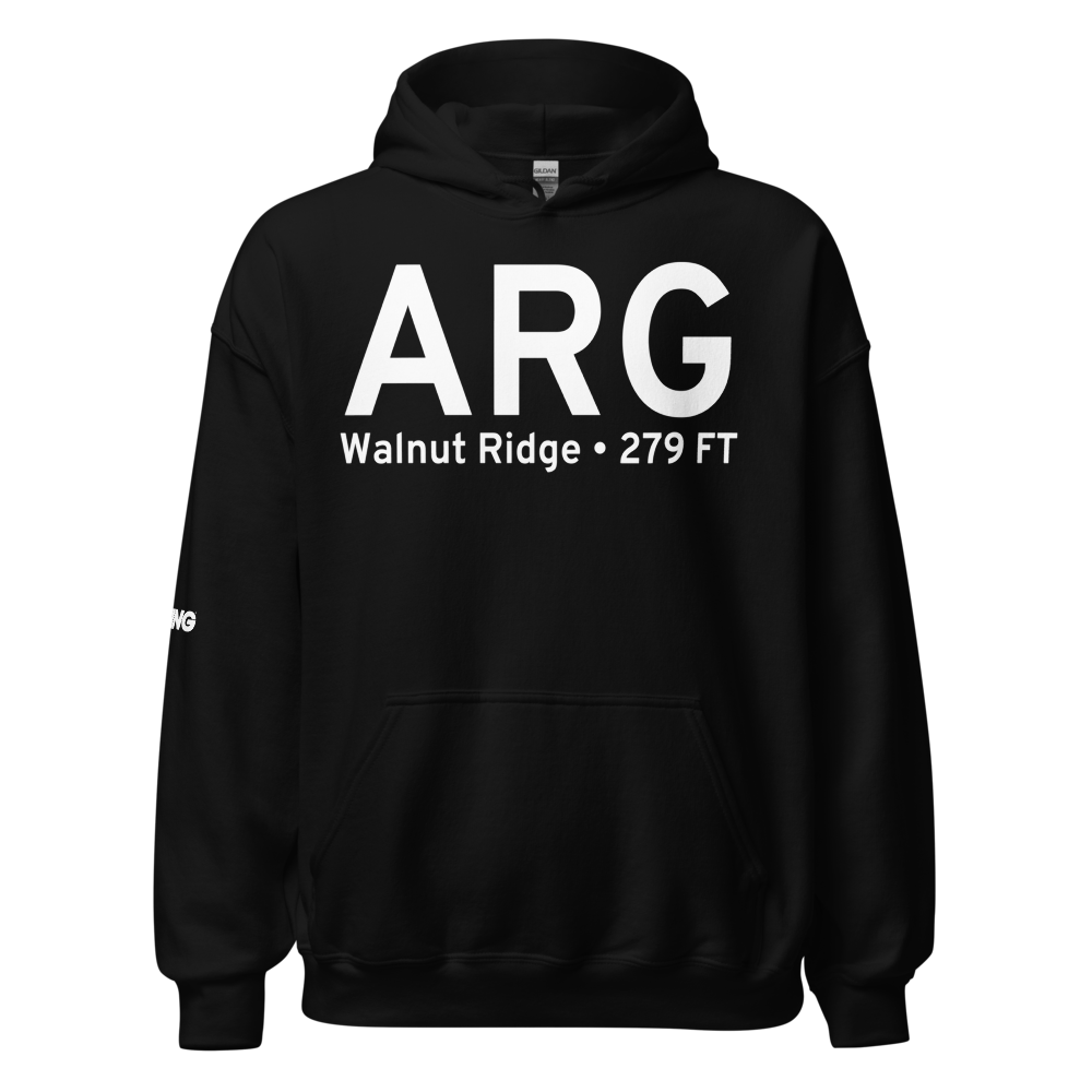 Walnut Ridge (KARG) Airport Hoodie Sweatshirt 