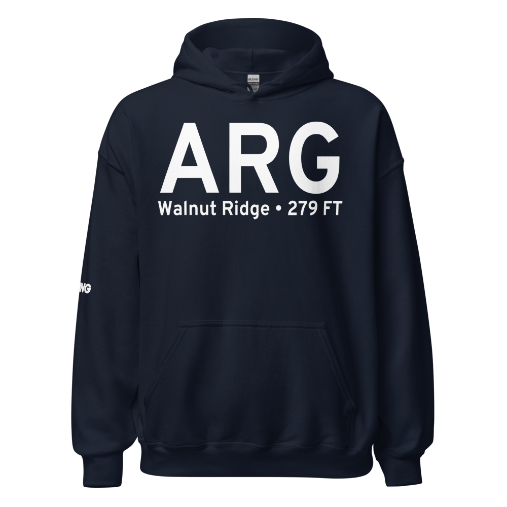 Walnut Ridge (KARG) Airport Hoodie Sweatshirt 