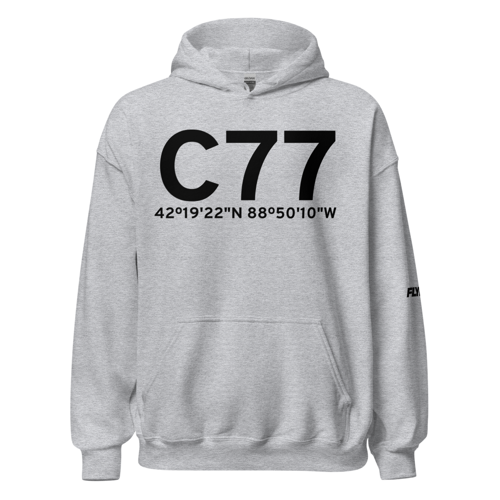 Poplar Grove (KC77) Airport Hoodie Sweatshirt 