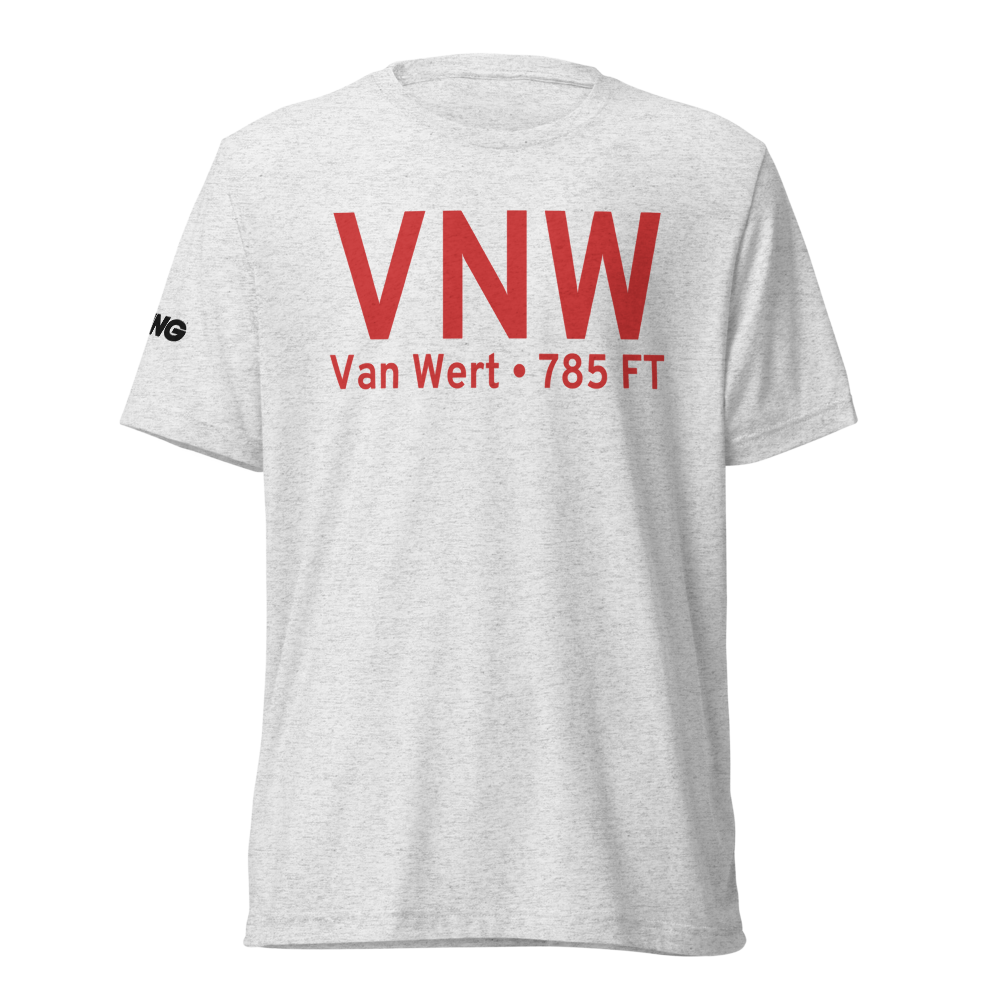 Van Wert (KVNW) Airport Tri-blend T-Shirt 