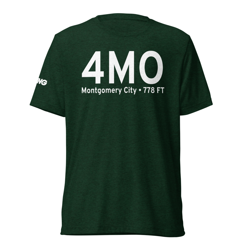 Montgomery City (4MO) Airport Tri-blend T-Shirt 