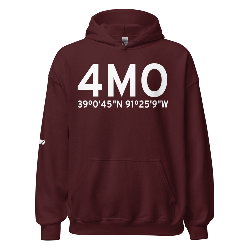 Montgomery City (4MO) Airport Hoodie Sweatshirt 