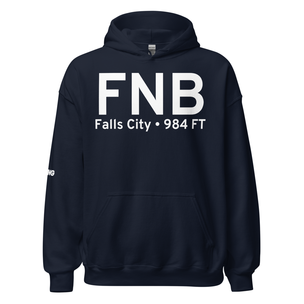 Falls City (KFNB) Airport Hoodie Sweatshirt 