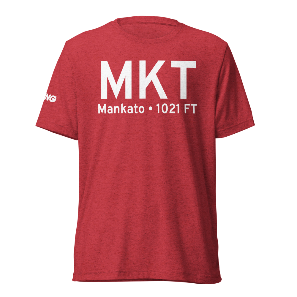 Mankato (KMKT) Airport Tri-blend T-Shirt 