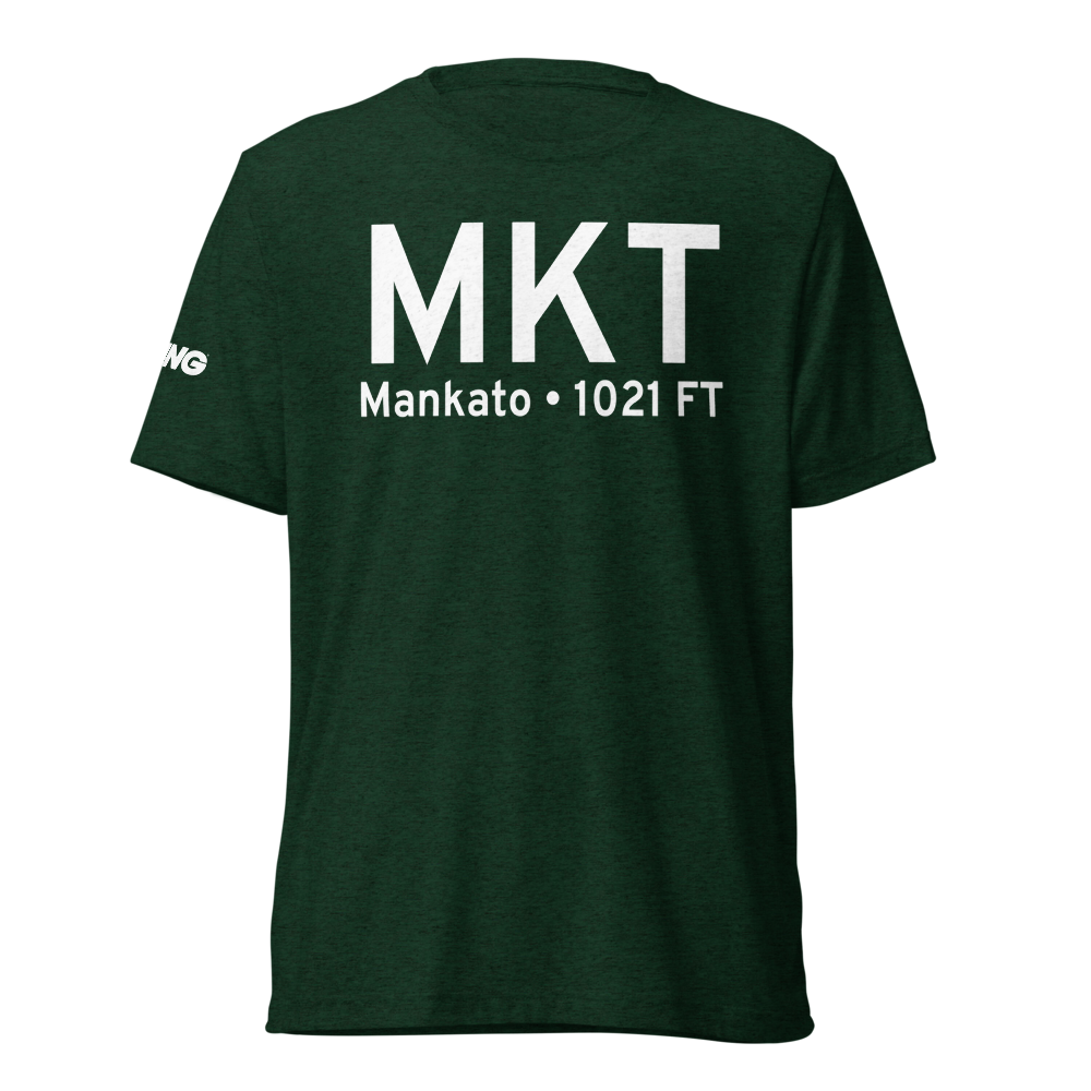 Mankato (KMKT) Airport Tri-blend T-Shirt 
