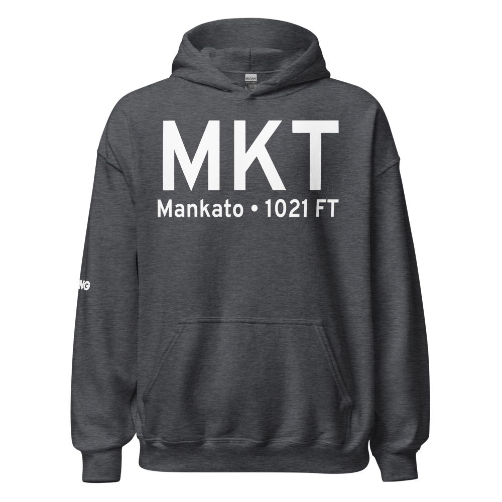 Mankato (KMKT) Airport Hoodie Sweatshirt 