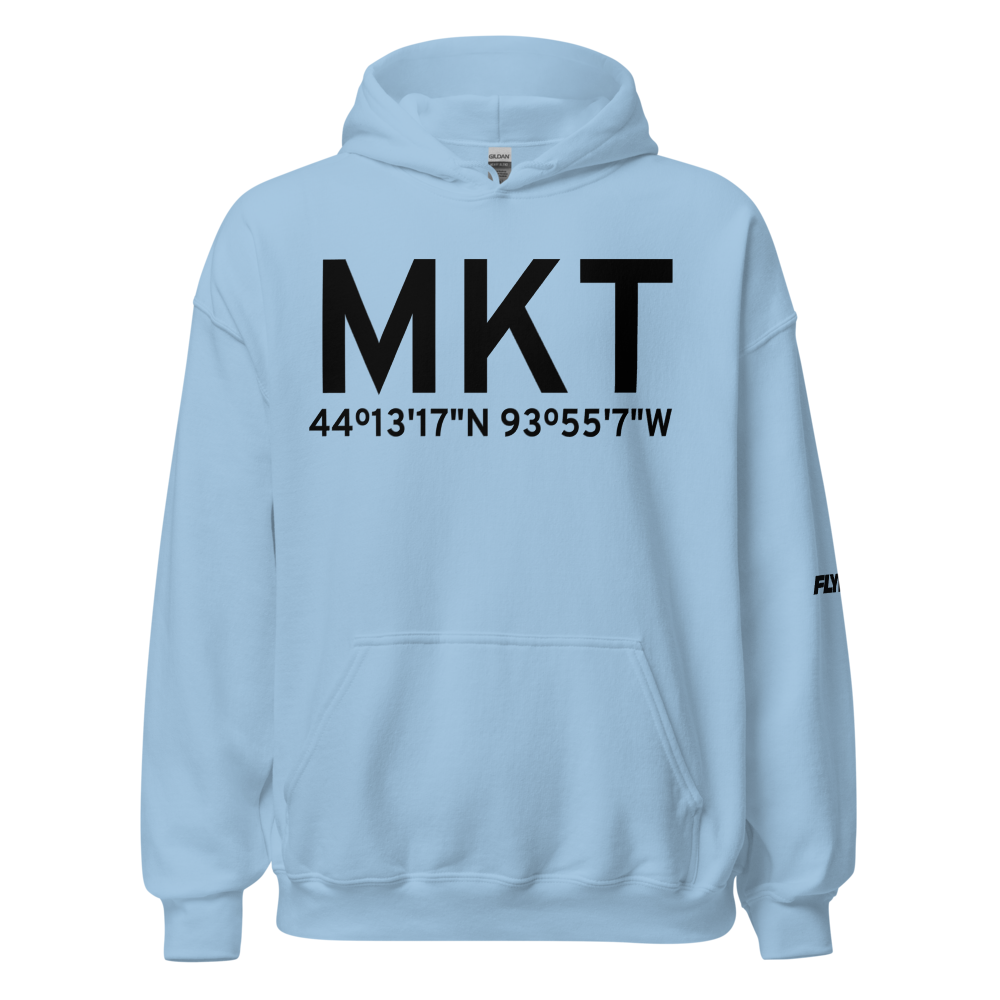 Mankato (KMKT) Airport Hoodie Sweatshirt 